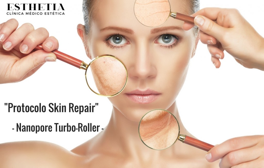 skin repair - tratamiento con turbo roller nanopore de sesderma ESTHETIA OLIVA