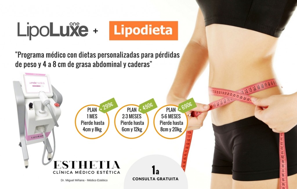 Lipoluxe One + Lipodieta, el método infalible para perder peso y acabar con la grasa localizada