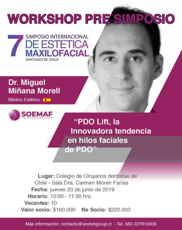 7 Simposio Internacional de estética maxilofacial - ponencia hilos PDO Dr. Miñana